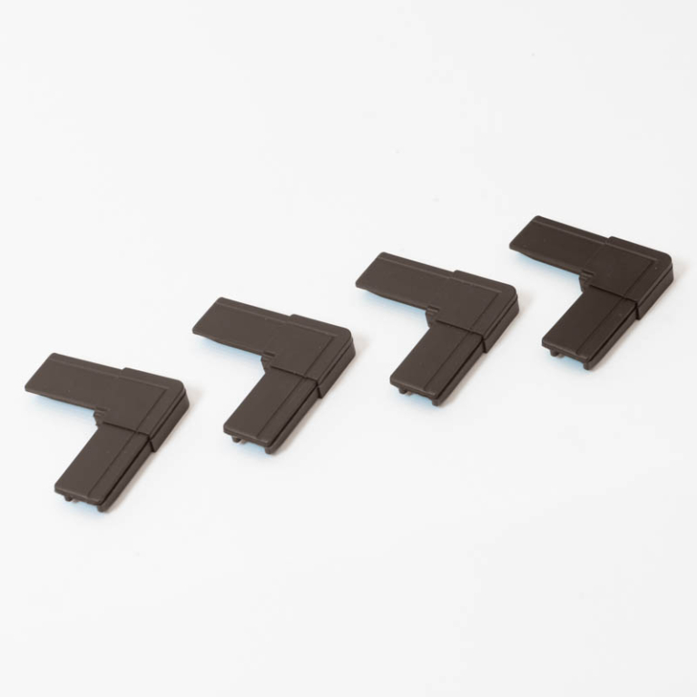 8x 3-Wege Profilverbinder Für 2020 Nut 6 – Eckverbinder Mit M4 Madenschraube (schwarz)